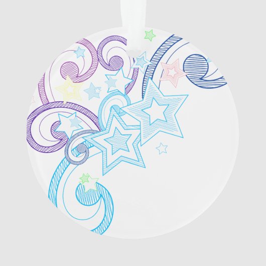 Eenmaal op een afspeelster ornament (achterkant)