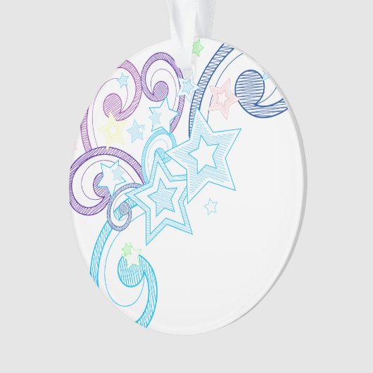 Eenmaal op een afspeelster ornament (voorkant)