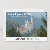 Eenmaal op een Baby met een kind Aankondiging (Voorkant)