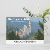 Eenmaal op een Baby met een kind Aankondiging (Staand voorkant)