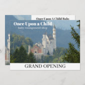 Eenmaal op een Baby met een kind Aankondiging (Voorkant / Achterkant)