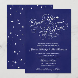 Eenmaal op een dag huwelijksuitnodigingen koninkli kaart