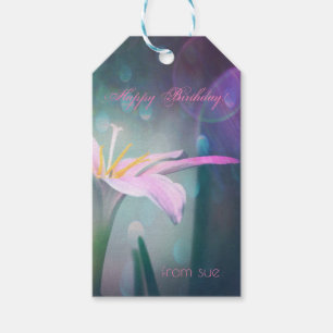 Eenmaal op een Dream Custom Birthday Gift Labels Cadeaulabel