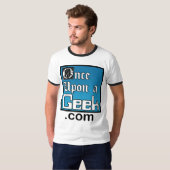 Eenmaal op een geek Ringer Shirt (Voorkant volledig)