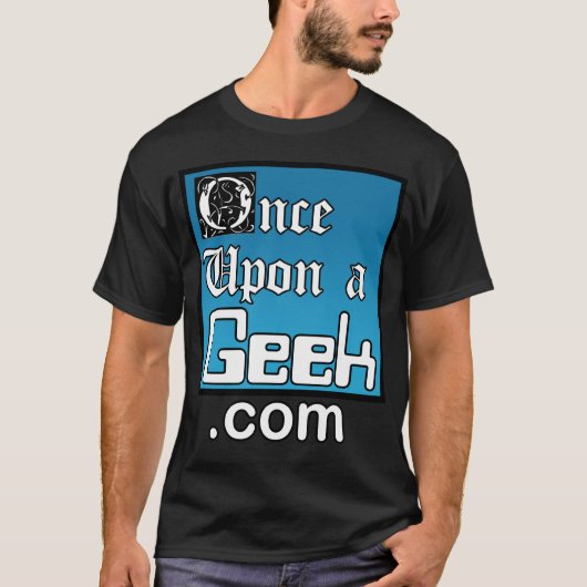 Eenmaal op een geek zwart Shirt (Voorkant)
