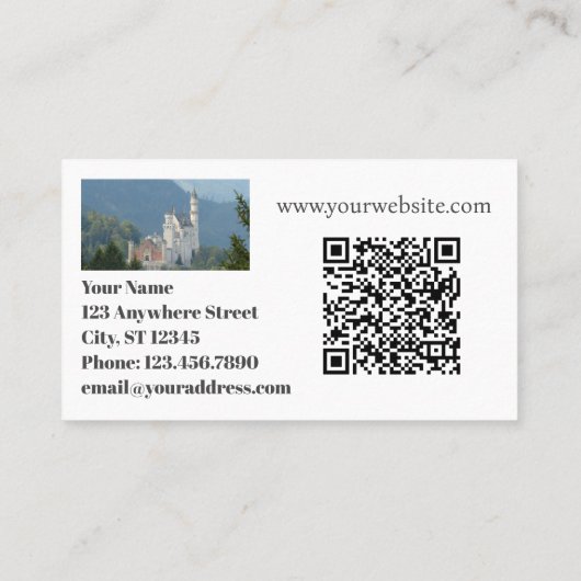 Eenmaal op een kind Baby Boutique QR-code Visitekaartje (Achterkant)