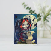 'Eenmaal op een nachtelijke Briefkaart' Briefkaart (Staand voorkant)