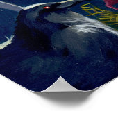 Eenmaal op een nachtelijke droeve ART PRINT gothic (Hoek)