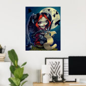 Eenmaal op een nachtelijke droeve ART PRINT gothic (Thuiskantoor)