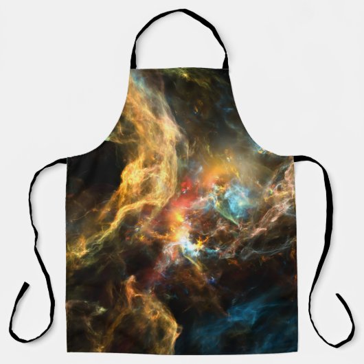 Eenmaal op een Space serie. Abstract ontwerp gemaa Schort (Voorkant)