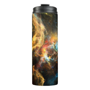 Eenmaal op een Space serie. Abstract ontwerp gemaa Thermosbeker