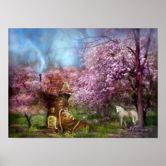 Eenmaal op een Springtime Art Poster/Afdruk Poster (Voorkant)