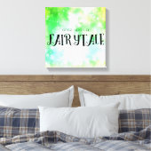 Eenmaal op een sproeier canvas afdruk (Insitu (Slaapkamer))