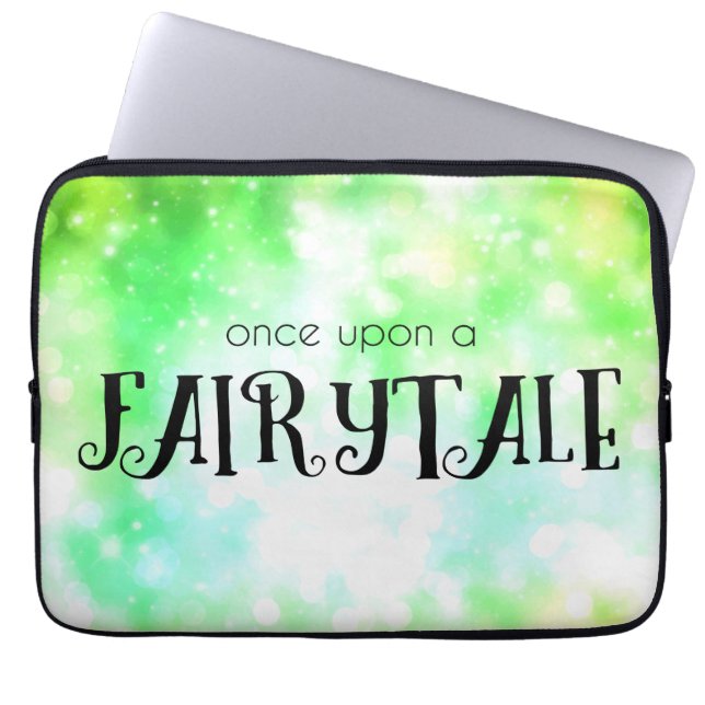 Eenmaal op een sproeier laptop sleeve (Voorkant)