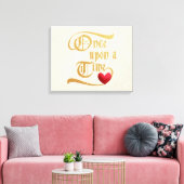 Eenmaal op een tijd die Canvas vormt (Insitu (Woonkamer))