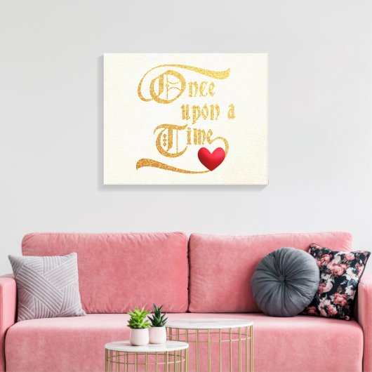 Eenmaal op een tijd die Canvas vormt (Insitu (Woonkamer))