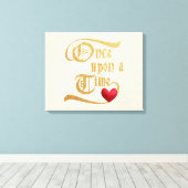 Eenmaal op een tijd die Canvas vormt Afdruk (Insitu (Houten vloer))