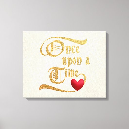 Eenmaal op een tijd die Canvas vormt Afdruk (Voorkant)