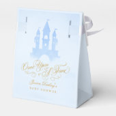 Eenmaal op een tijd Fairytale Castle Boy Baby show Bedankdoosjes (Achterkant)