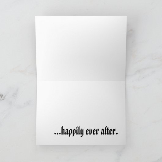 "Eenmaal op een tijd... gelukkig ooit daarna." Kaa Kaart (Binnen)