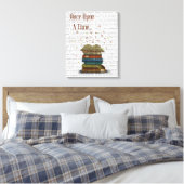 Eenmaal op een tijdboekje canvas afdruk (Insitu (Slaapkamer))