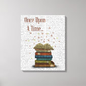 Eenmaal op een tijdboekje canvas afdruk (Voorkant)