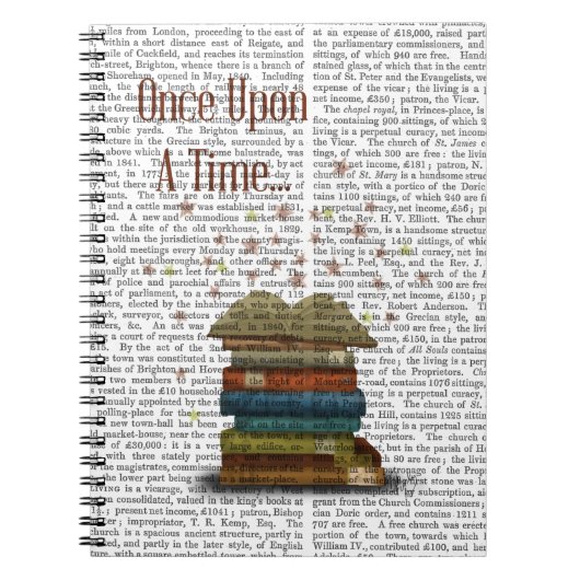 Eenmaal op een tijdboekje notitieboek (Voorkant)