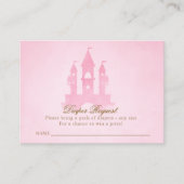 Eenmaal op een tijdsproeier Castle Diaper Verzoek  Informatiekaartje (Voorkant)