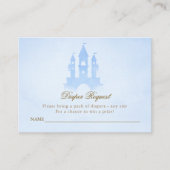 Eenmaal op een tijdsproeier Castle Diaper Verzoek Informatiekaartje (Voorkant)