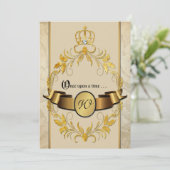 Eenmaal op een tijdstip nodigt het Monogram Fantas Kaart (Staand voorkant)