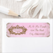 Eenmaal op een tijdstip retour adreslabels etiket (Insitu)