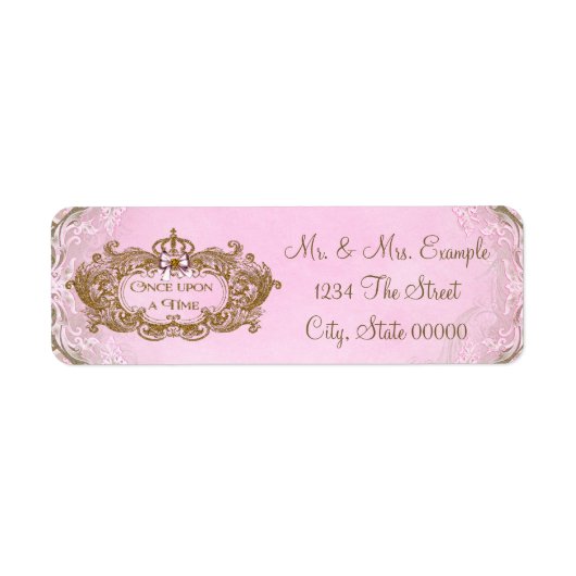 Eenmaal op een tijdstip retour adreslabels etiket (Voorkant)