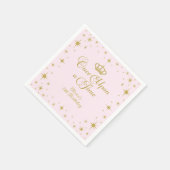 Eenmaal op een 'Time Gold Princess Birthday' Servet (Hoek)