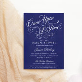 Eenmaal op een time Shower nodigt Royal Blue uit Kaart