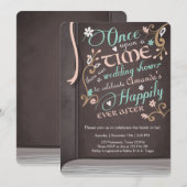 Eenmaal op een Time Storybook Weduwen Roze Kaart (Voorkant / Achterkant)
