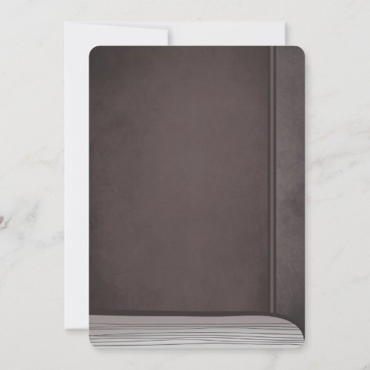 Eenmaal op een Time Storybook Weduwen Roze Kaart (Achterkant)