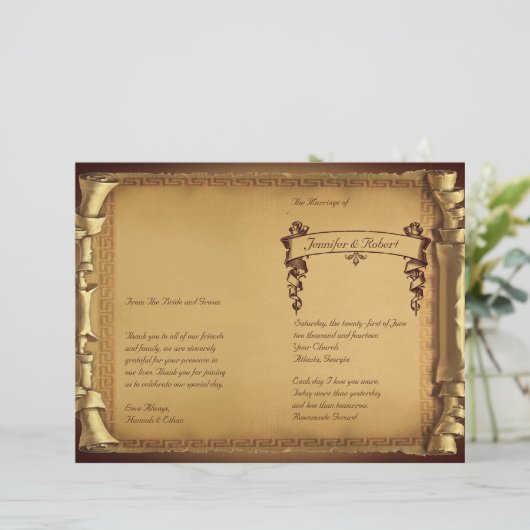 Eenmaal op een Time Wedding-programma (Staand voorkant)