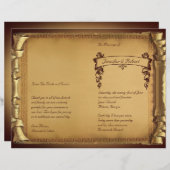 Eenmaal op een Time Wedding-programma (Voorkant / Achterkant)