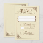 Eenmaal op een Time Wedding RSVP (Voorkant / Achterkant)