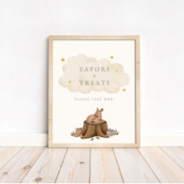 Eenmaal op een Time Woodland Favors and Trees Poster