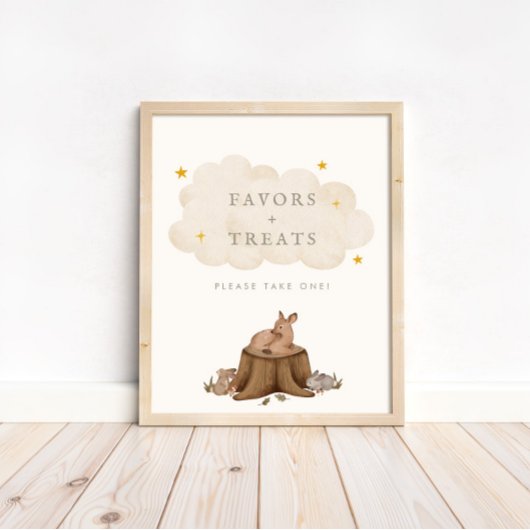 Eenmaal op een Time Woodland Favors and Trees Poster