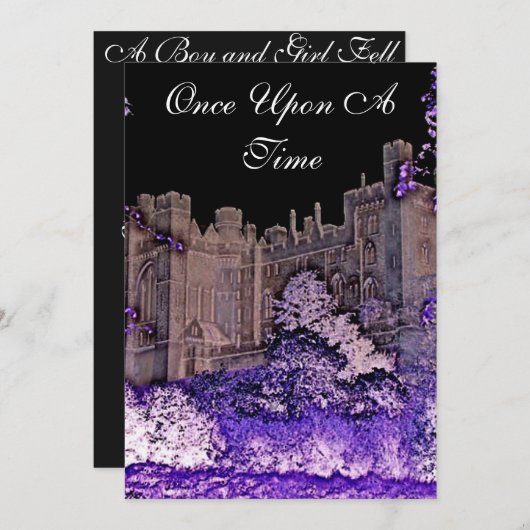 Eenmaal op een trouwe uitnodiging (Voorkant / Achterkant)