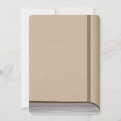 Eenmaal op een uitnodiging van het Baby shower Tim (Achterkant)