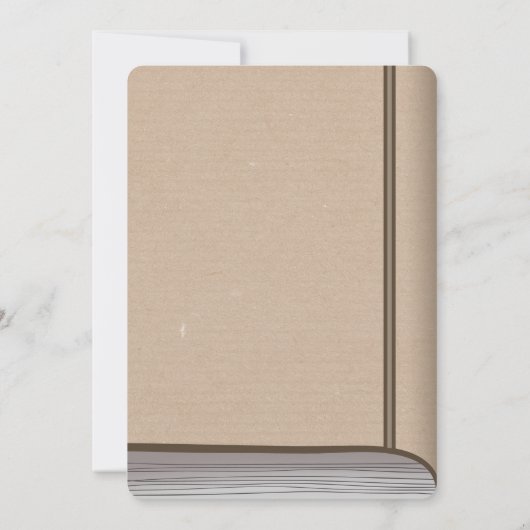 Eenmaal op een uitnodiging van het Baby shower Tim (Achterkant)