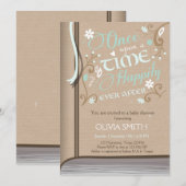 Eenmaal op een uitnodiging van het Baby shower Tim (Voorkant / Achterkant)