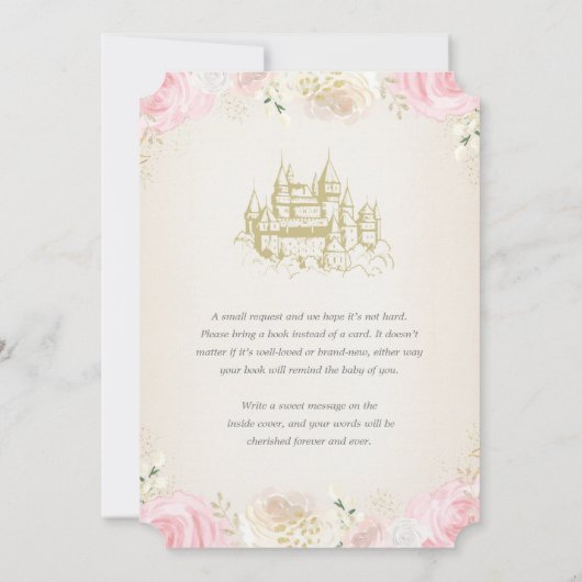 Eenmaal op een uitnodiging van het Baby shower van (Achterkant)