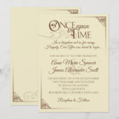 Eenmaal op een uitnodiging voor een tijdhuwelijk (Voorkant / Achterkant)