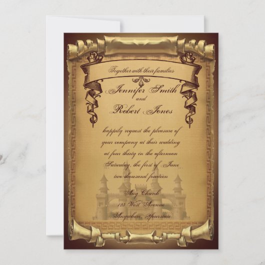 Eenmaal op een uitnodiging voor een tijdhuwelijk (Voorkant)