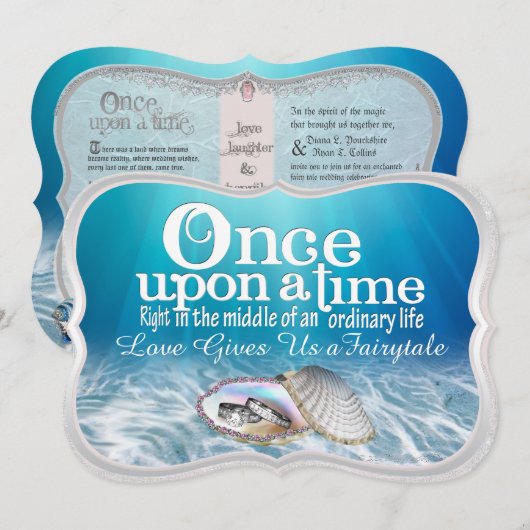 Eenmaal op een uitnodiging voor een timide bruilof (Voorkant / Achterkant)