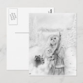 Eenmaal op een winters Briefkaart (Voorkant / Achterkant)